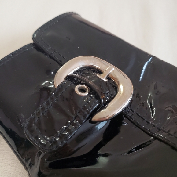 Stuart Weitzman Size 7 Black Patent Gloss Heel Booties With Buckle - Picture 6 of 9